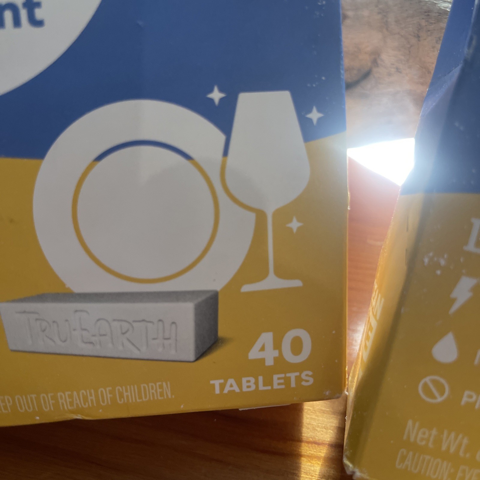 Tru Earth Dishwasher Detergent Tablets Lemon Scent 40 Tablets Cuts Grease X(2)