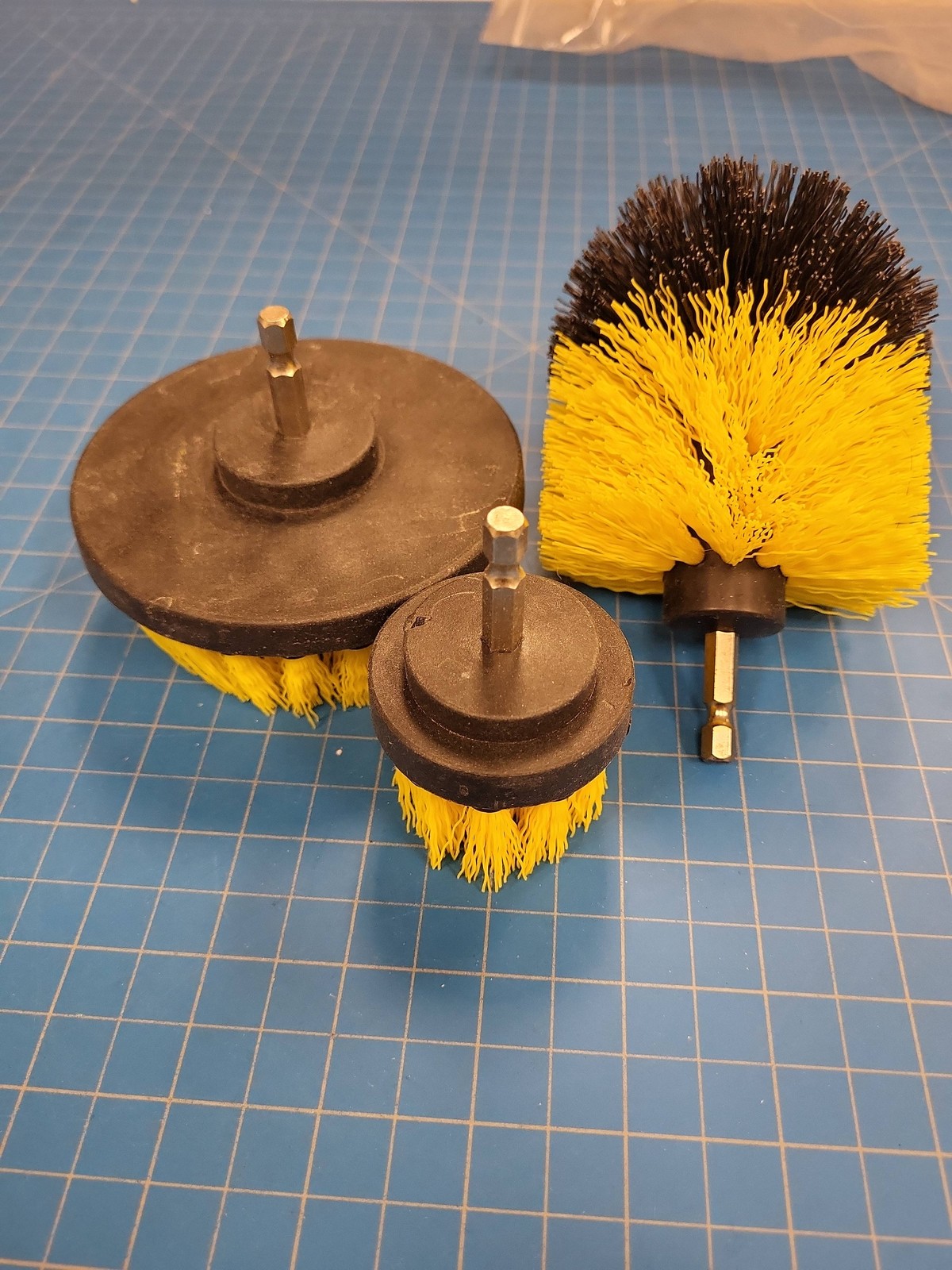 3 Piece Power Scrub Drill Brush Attachment Set Cleaning Kit Heavy Duty Scrubber