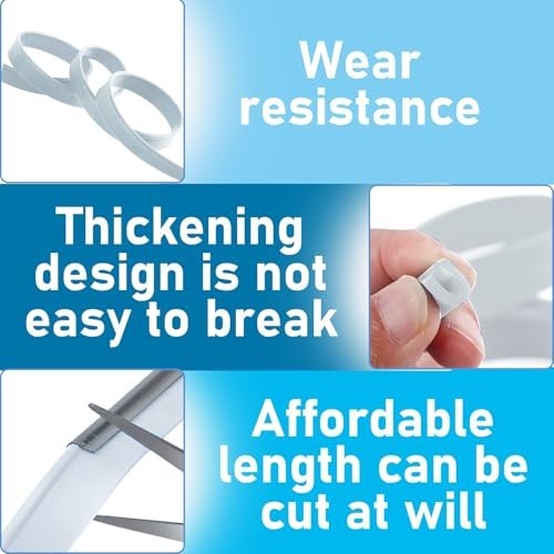 Squeegee Replacement Rubber Blades 2 Pack 41 Inch Silicone for Shower Doors