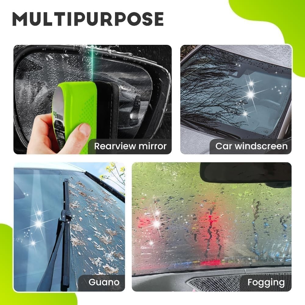 Clear Vision Car Oil Film Cleaning Brush, 2025 New Car Windshield Cleaner, Clear
