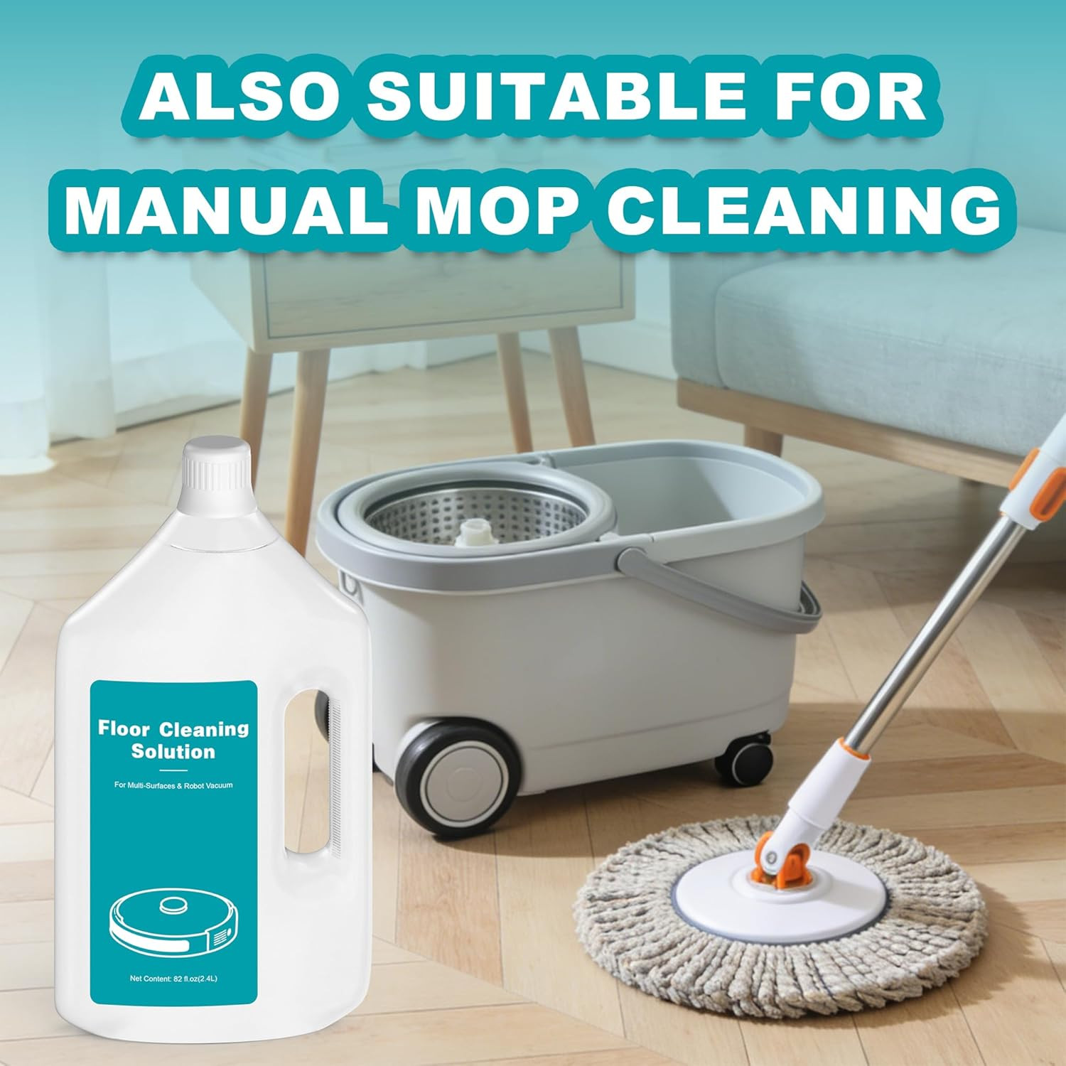 82 FL OZ/2.4 L Original Scented Floor Cleaning Solution Compatible with Dreame