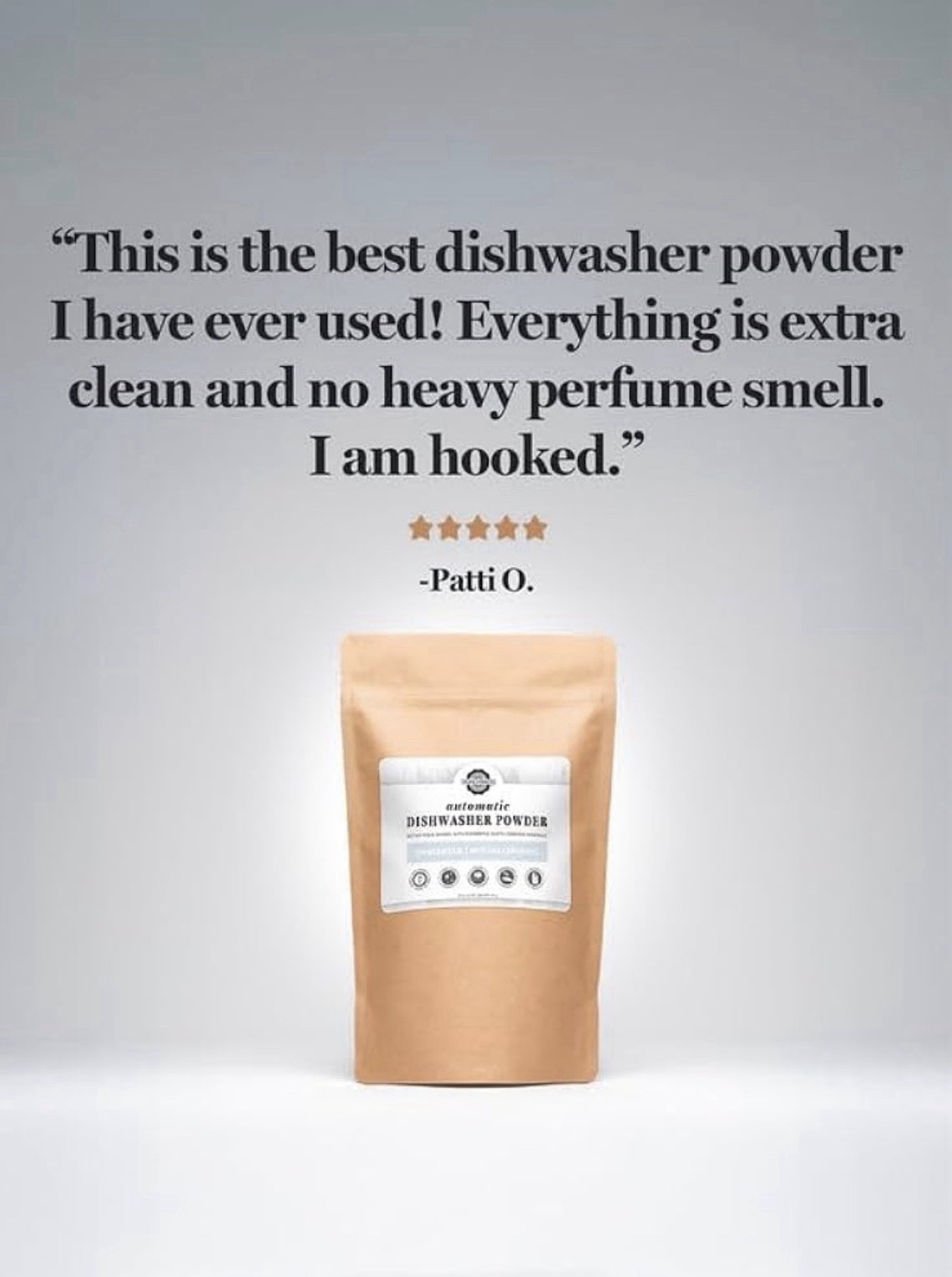 Rustic Strength-Natural Automatic Dishwasher Powder-2 LB Bag-Unscented-SHIPS NOW