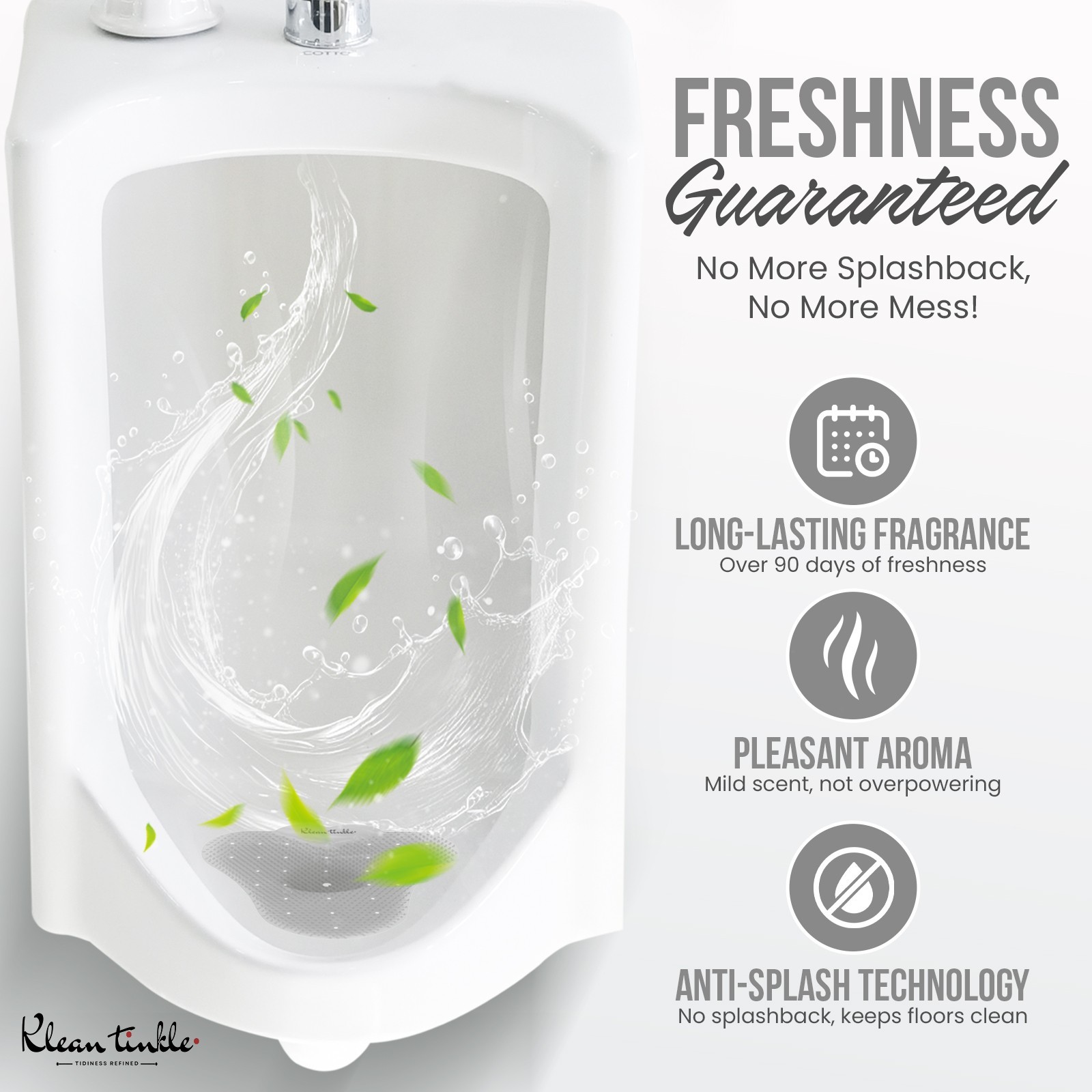 20 Pcs Clear Bathroom Urinal Deodorizing Toilet Unscented Freshener Mat Filters