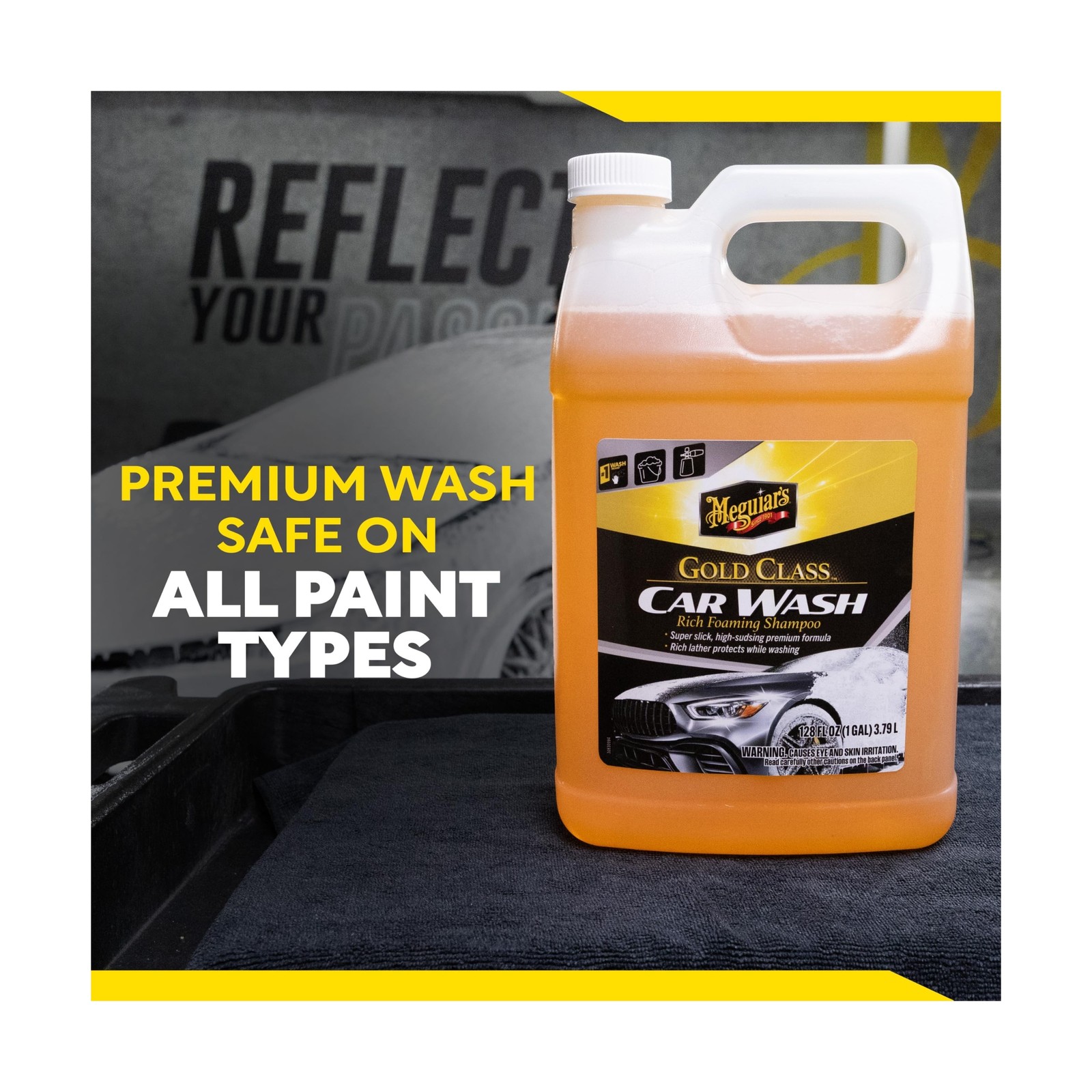 Meguiar’s Gold Class Car Wash – Premium Foaming Car Wash Soap, High Gloss