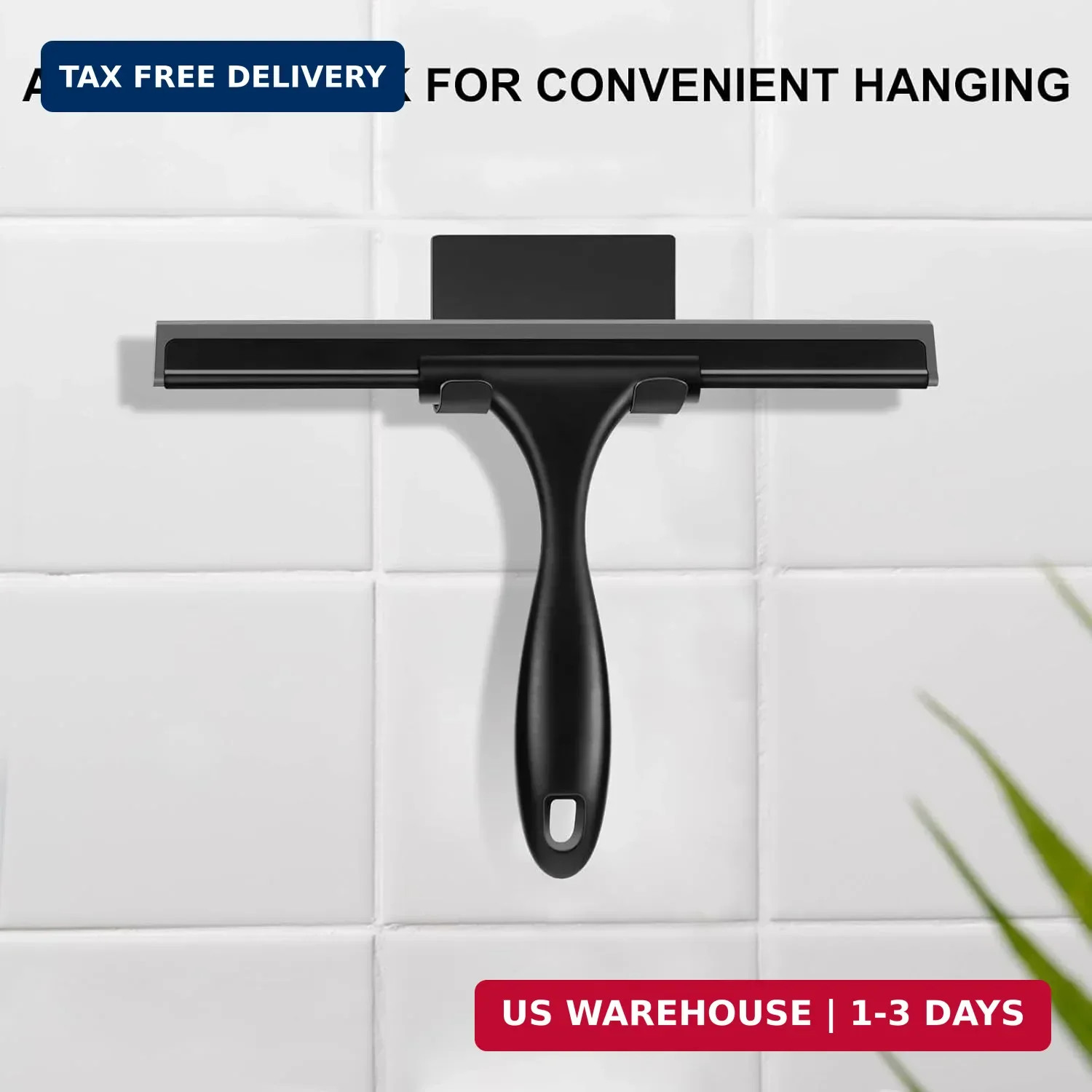 SetSail Squeegee for Shower Glass Door Stainless Steel Shower Squeegee for Glass