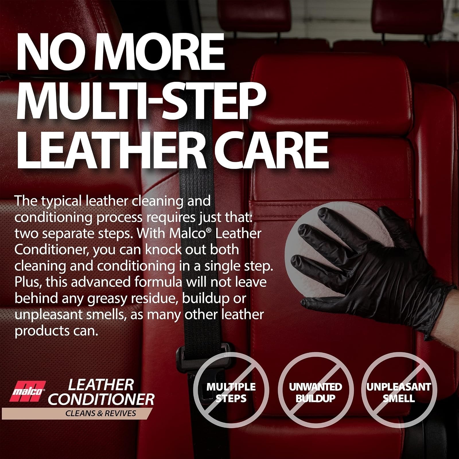 Malco Leather Conditioner for Cars – 32 Oz – Cleans & Conditions