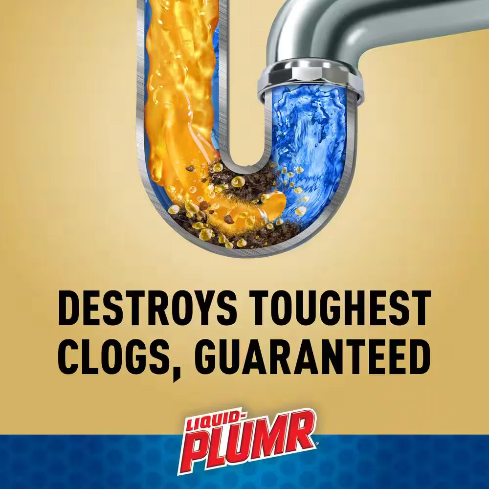Liquid Plumr Pro Clog Destroyer Gel Drain Cleaner with Pipeguard (2-Pack) 160oz.