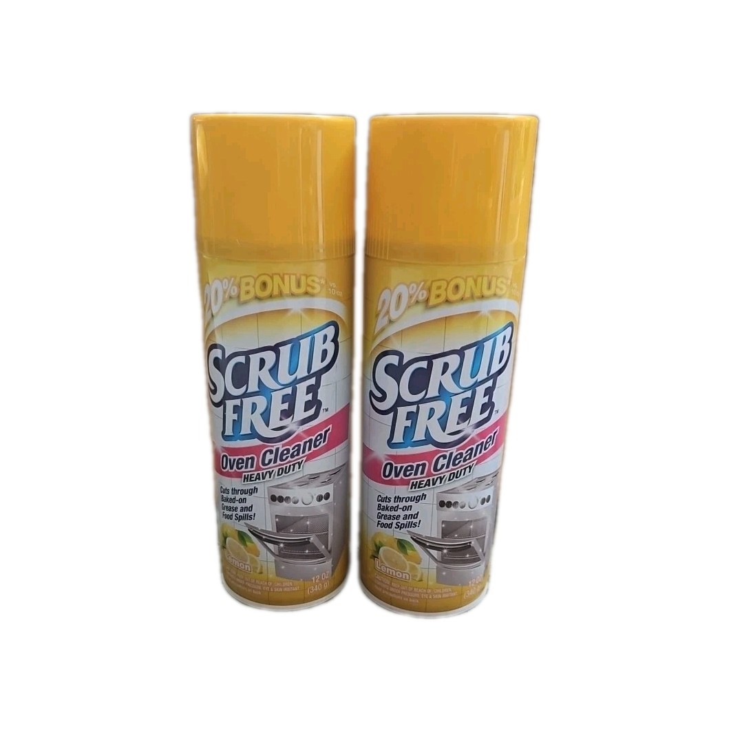 2 Scrub Free Professional Oven Cleaner Lemon Heavy Duty 12 oz