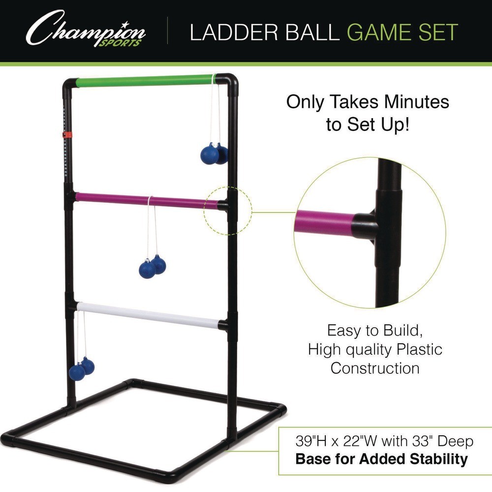 Champion Sports LGSTSET Ladder Ball Game Set (1-Set) New