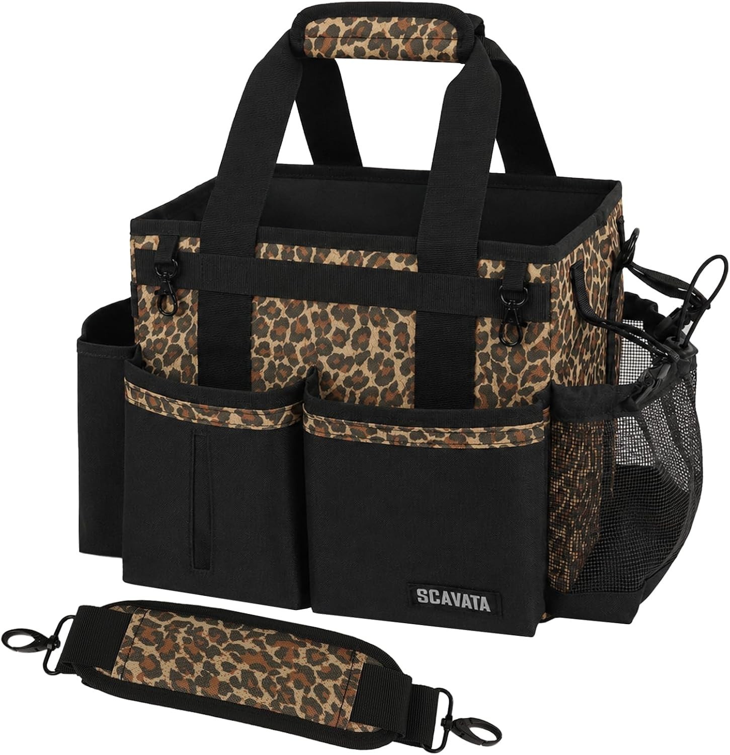 Leopard Compact Wearable Cleaning Caddy – Lightweight Organizer for Cleaners