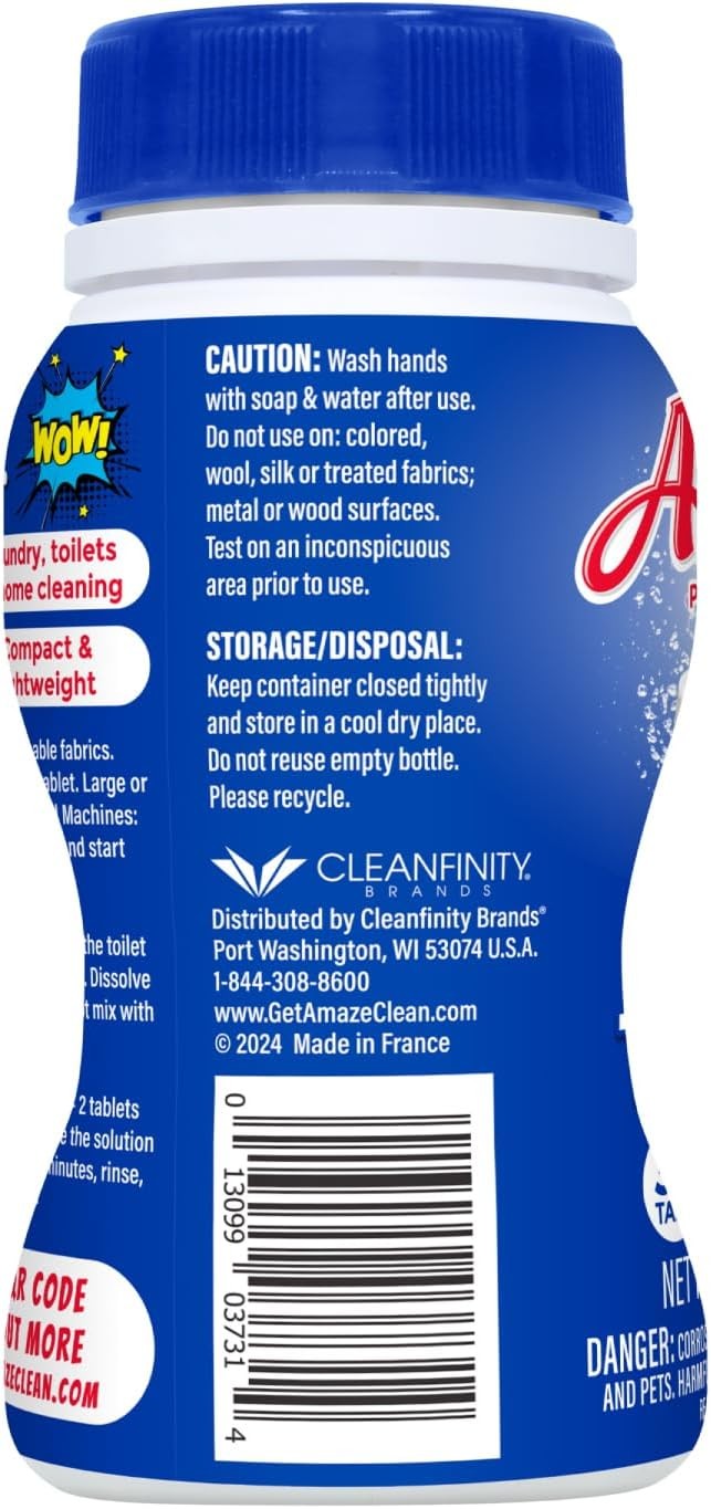 Ultra Concentrated Bleach Tablets [6 bottles] Original Scent Laundry Toilet