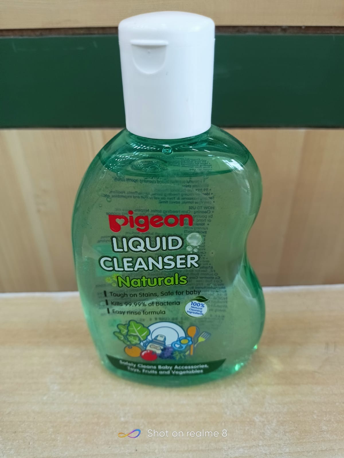 Pigeon Liquid Cleanser Bottle, 200 ml (Green) natural expiry 26.06.2028 f/s