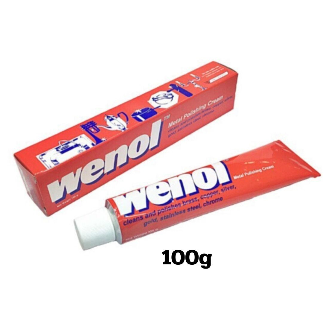 Wenol Metal Polish Cleaner Brass Copper Stainless Steel Aluminum Silver 100g