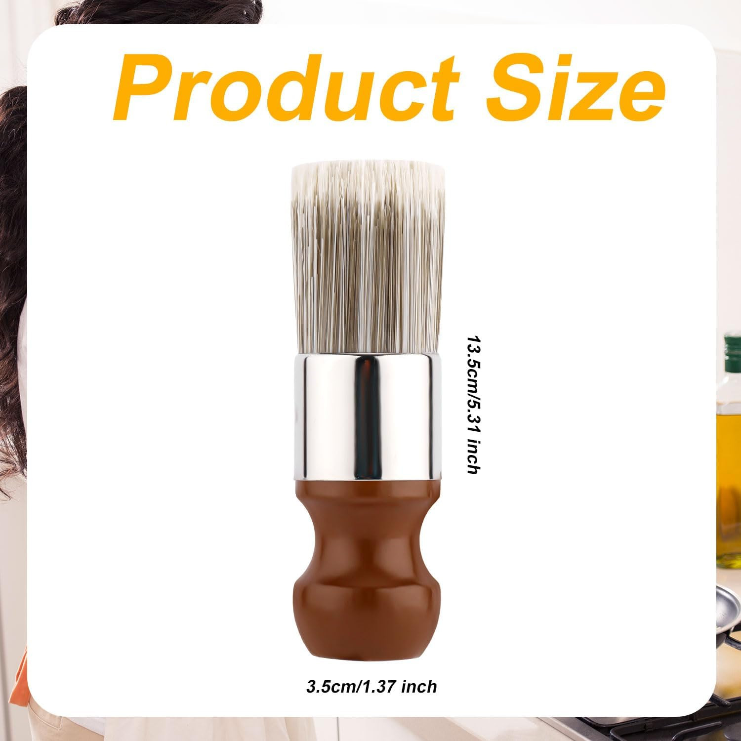 Salve Brush for Furniture, Wood Furniture Brush with Comfortable Handle Durable