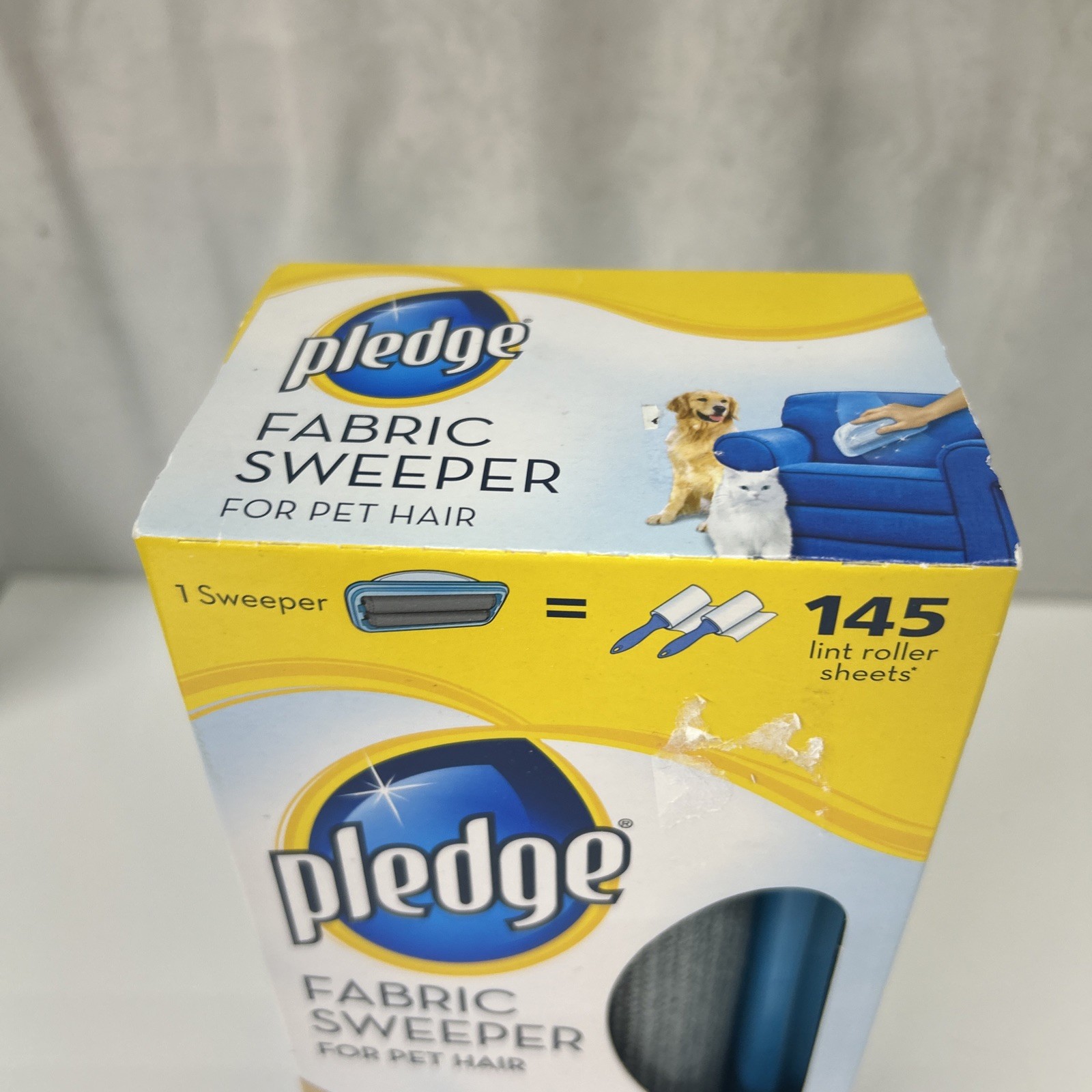 Pledge Fabric Sweeper for Pet Hair 1 Multi-Use Disposable SEALED