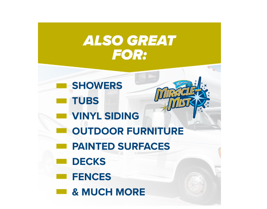 2 PACK Miraclemist Instant Mold andMildew Spray Remover for RV andBoat’S Exterio