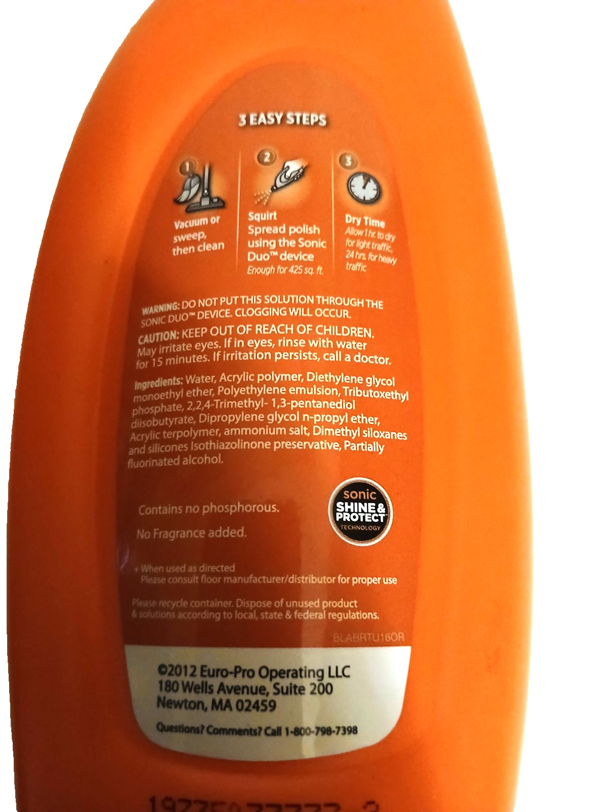 Shark Wood And Hard Floor Polish 16 oz High Gloss Restores Protects New Sealed