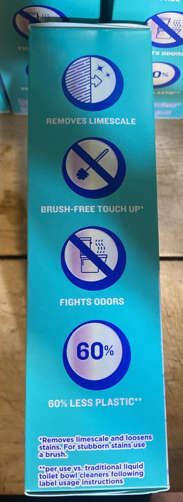 4 Boxes = 8 Easy Clean Foaming Toilet Bowl Cleaner, Easy Drop in Powder Pouches