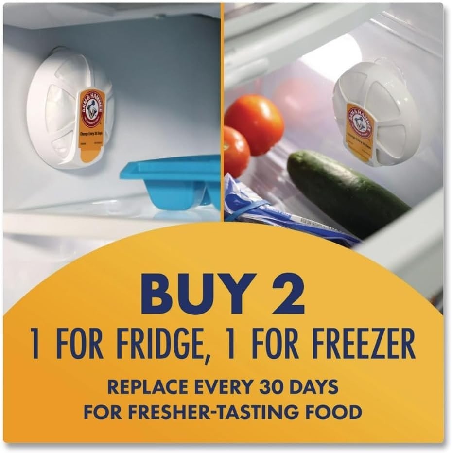 Arm & Hammer Fridge Fresh Baking Soda Disc, Refrigerator Air Filter