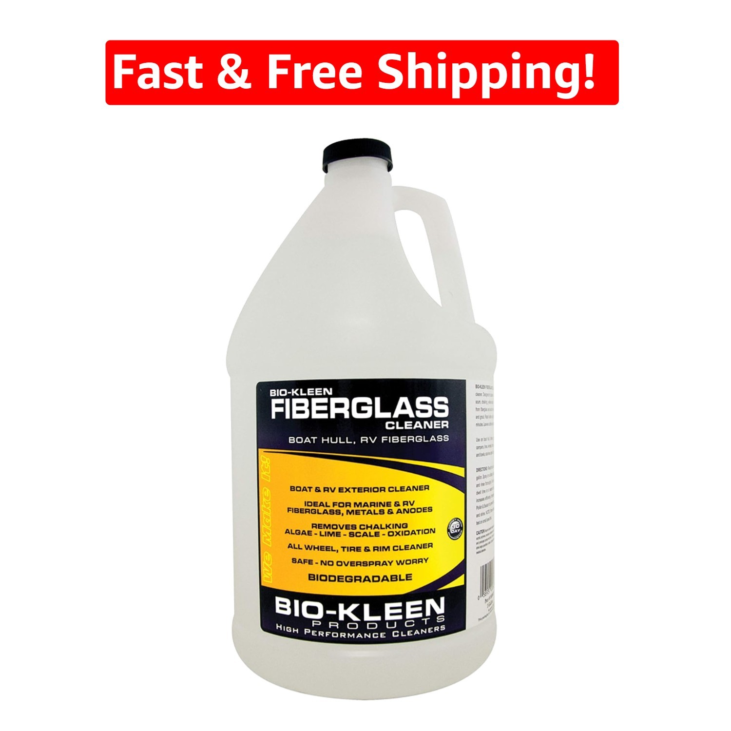 128 Fl Oz -Kleen Fiberglass Cleaner Gallon – Effective Eco-Friendly Cleaning