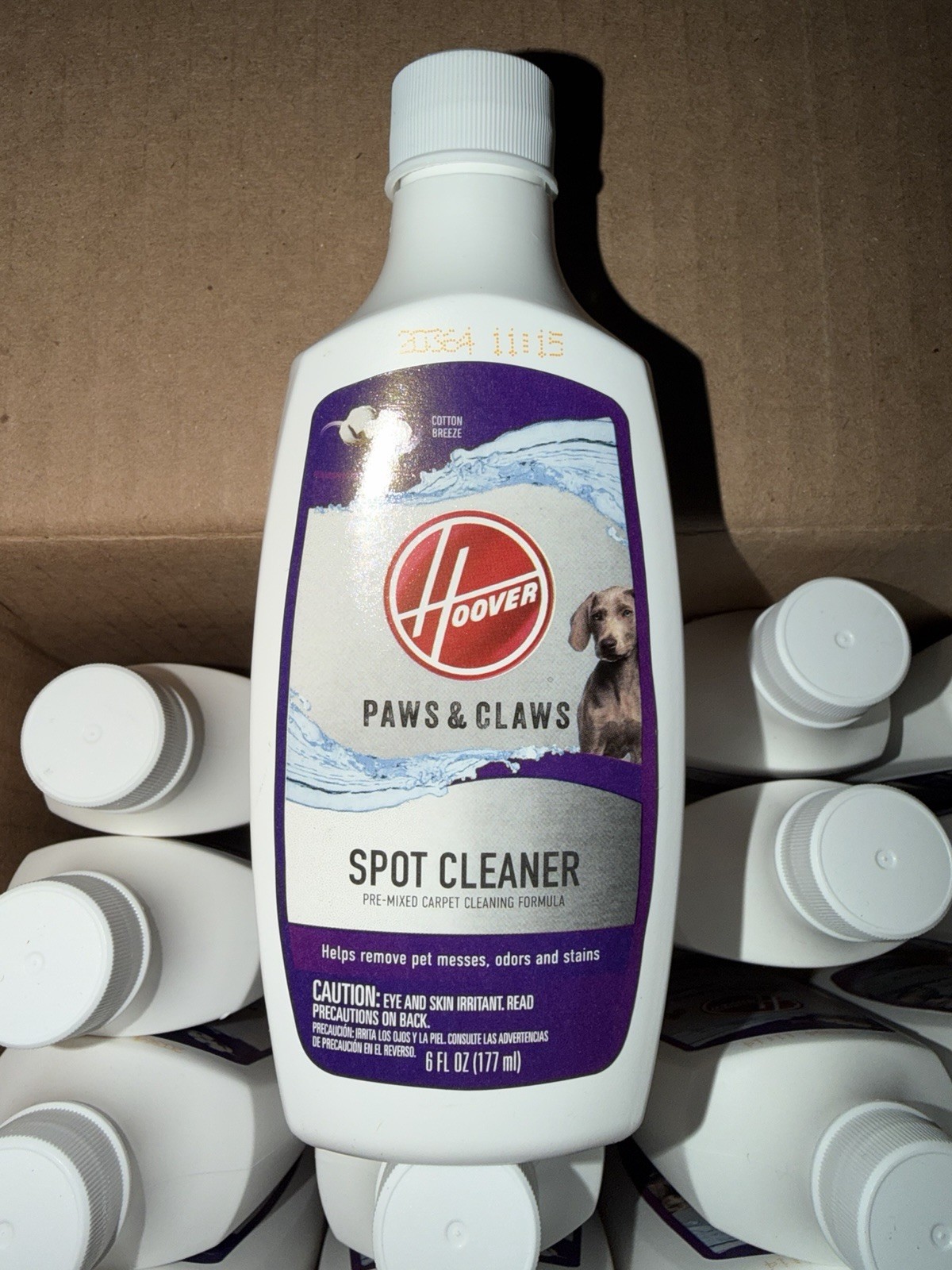 36x Hoover Paws & Claws Spot Cleaner Carpet Cleaning Formula 6 oz Case Of 36