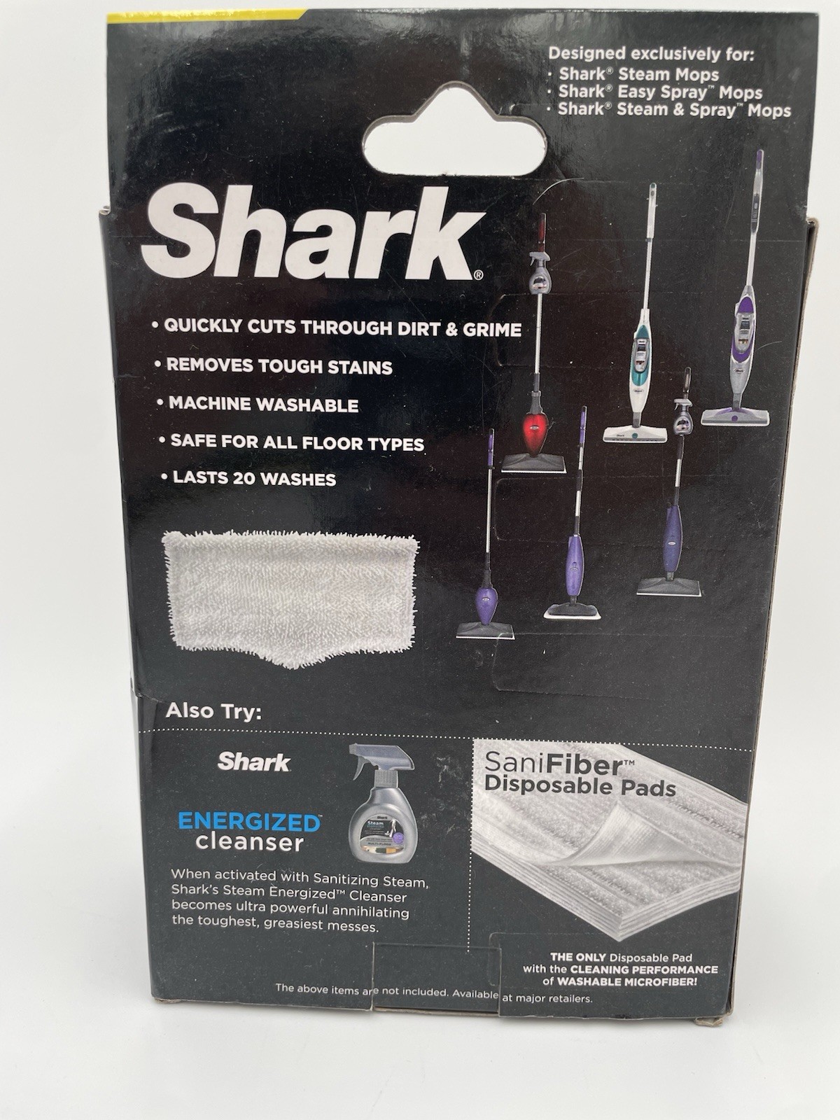 Shark Microfiber Cleaning Pad Sonic Steam Easy Spray 1 Count Washable For Floors