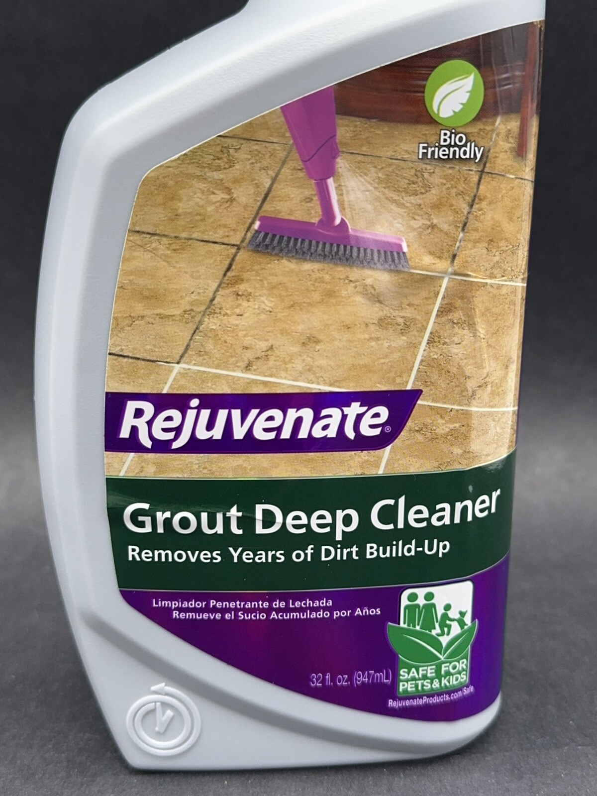 Rejuvenate RJ32DC Grout Deep Cleaner, 32-oz. – Kid/Pet Safe – Bathroom Kitchen