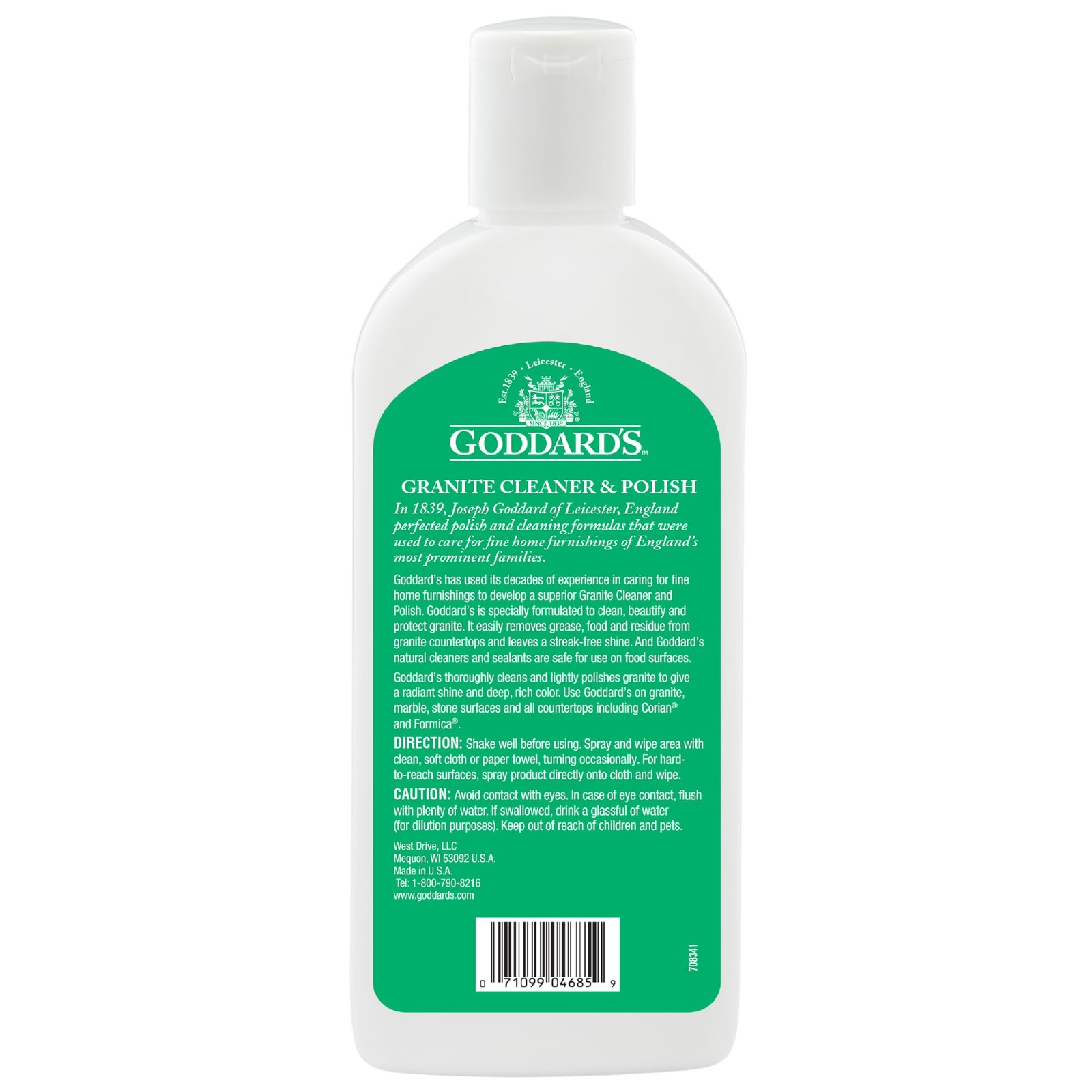 Goddard’s Granite & Marble Countertop Polish with Stain Protection, 8 oz
