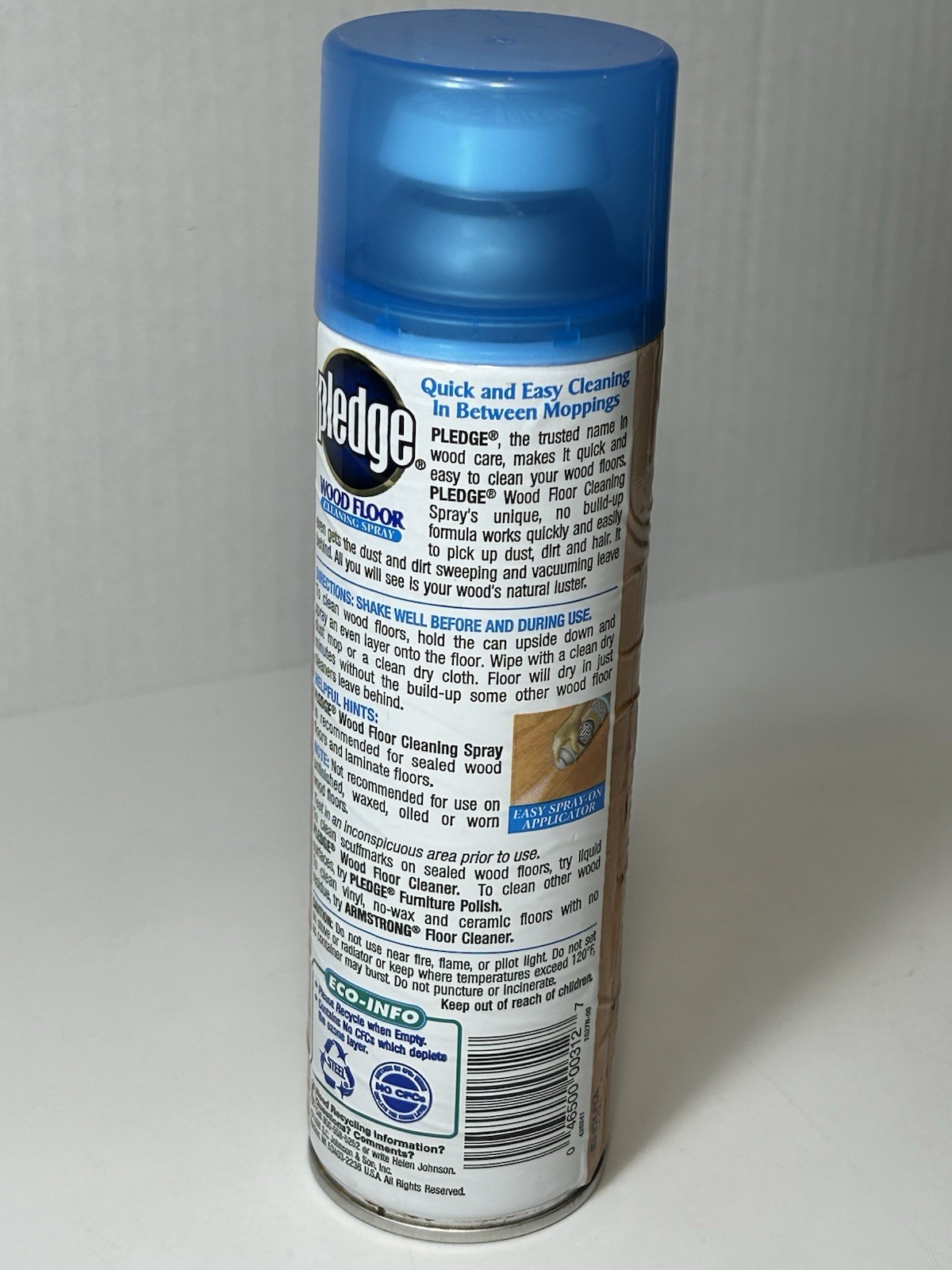 NEW – VINTAGE 1998 Pledge 17 oz. Wood Floor Cleaning Spray DISCONTINUED Prop B47