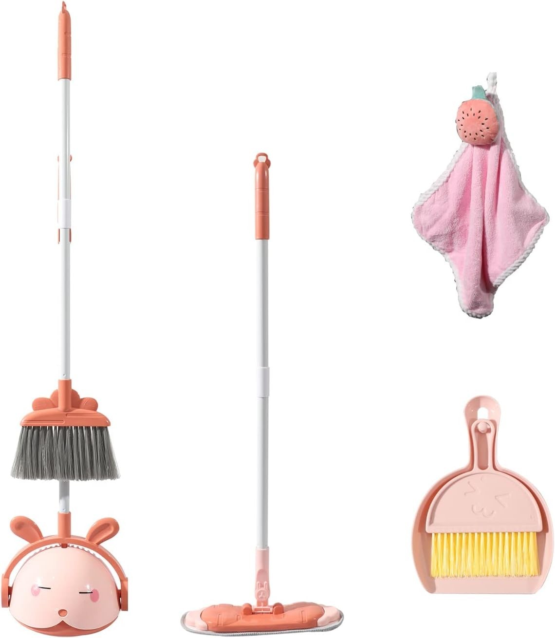 Kids Cleaning Toy Set, Mini Broom Mop Dustpan, Toddler Housekeeping Play Set