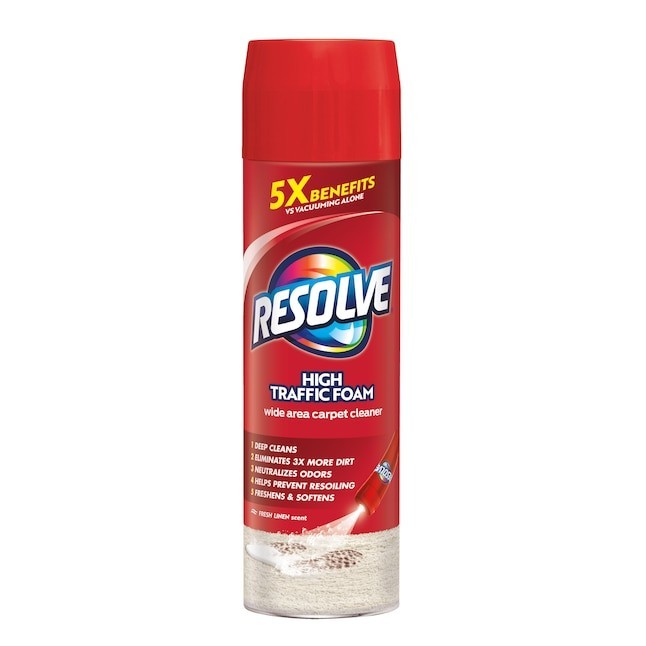 Resolve Heavy Traffic Foam Carpet Cleaner – 22 oz.