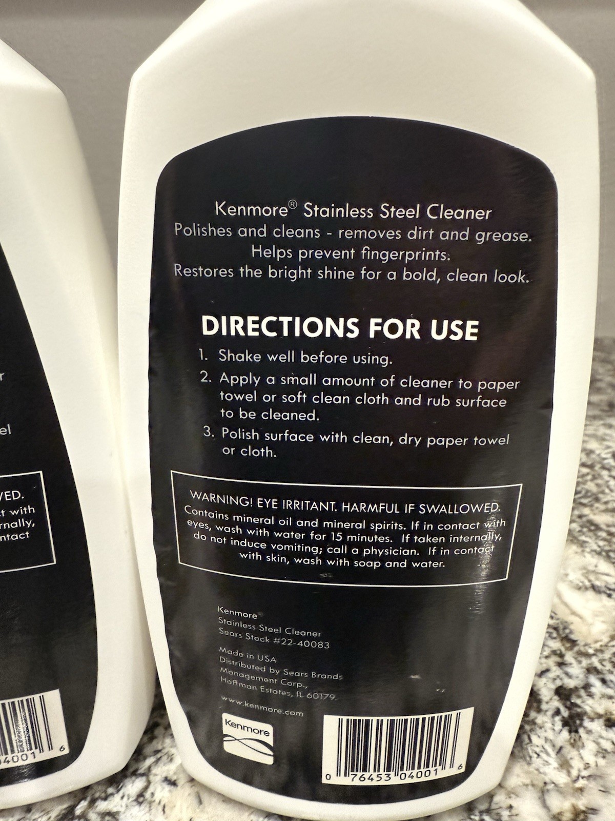 Discontinued Kenmore Stainless Steel Cleaning Cream Large 16 oz.- 2 Pack