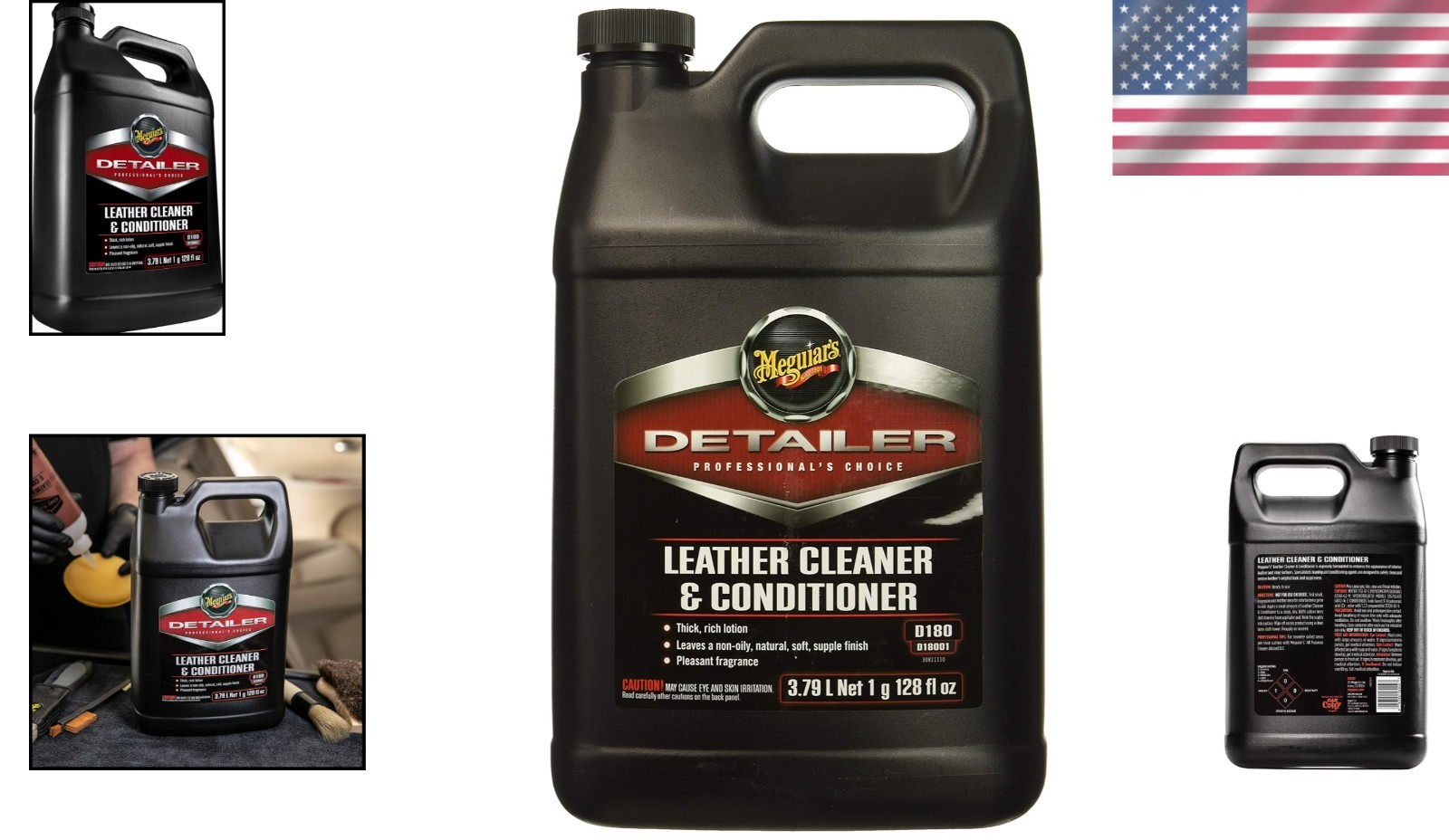 Automotive Leather Cleaner & Conditioner – 1 Gallon Meguiar’s Formula