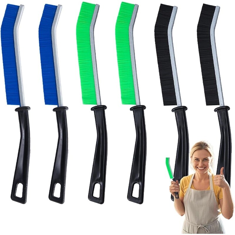 6-Pack Hard Bristle Crevice Cleaning Brush Grout Sink Tool Home Essentials New