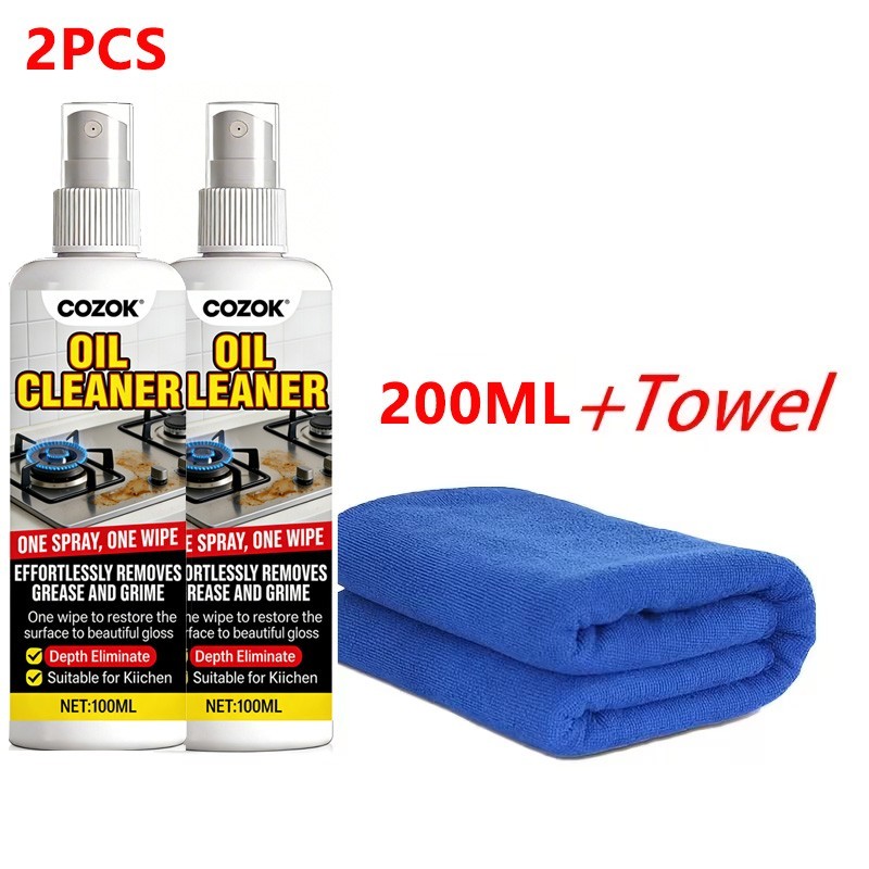 Quick Wipe Kitchen Degreaser – One Spray One Wipe, Restores Shine in Minutes