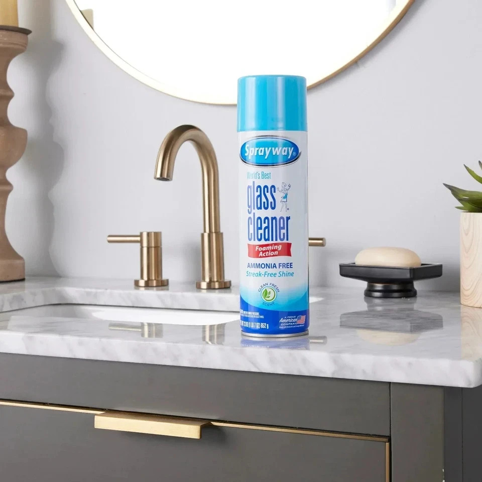 Sprayway 23 oz Aerosol spray Glass Cleaner
