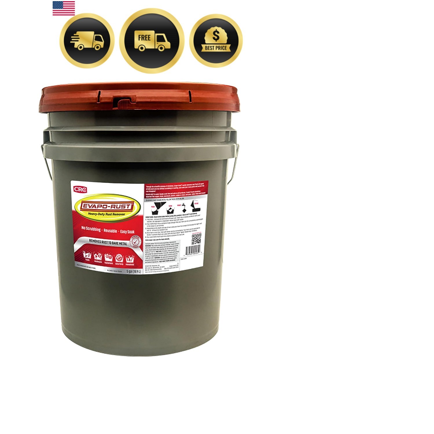 The Heavy Duty Rust Remover, Water-Based, 5 Gallons