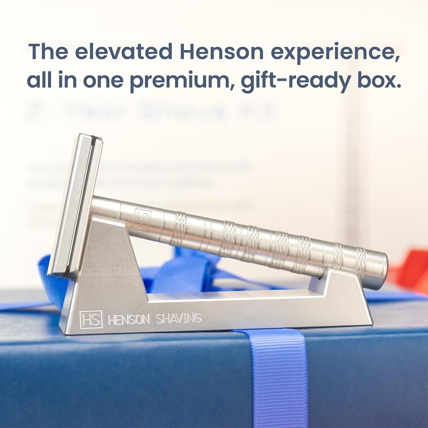 Henson AL13 Safety Razor Shave Set ?C Includes Safety Razor, Stand & 100 Razor