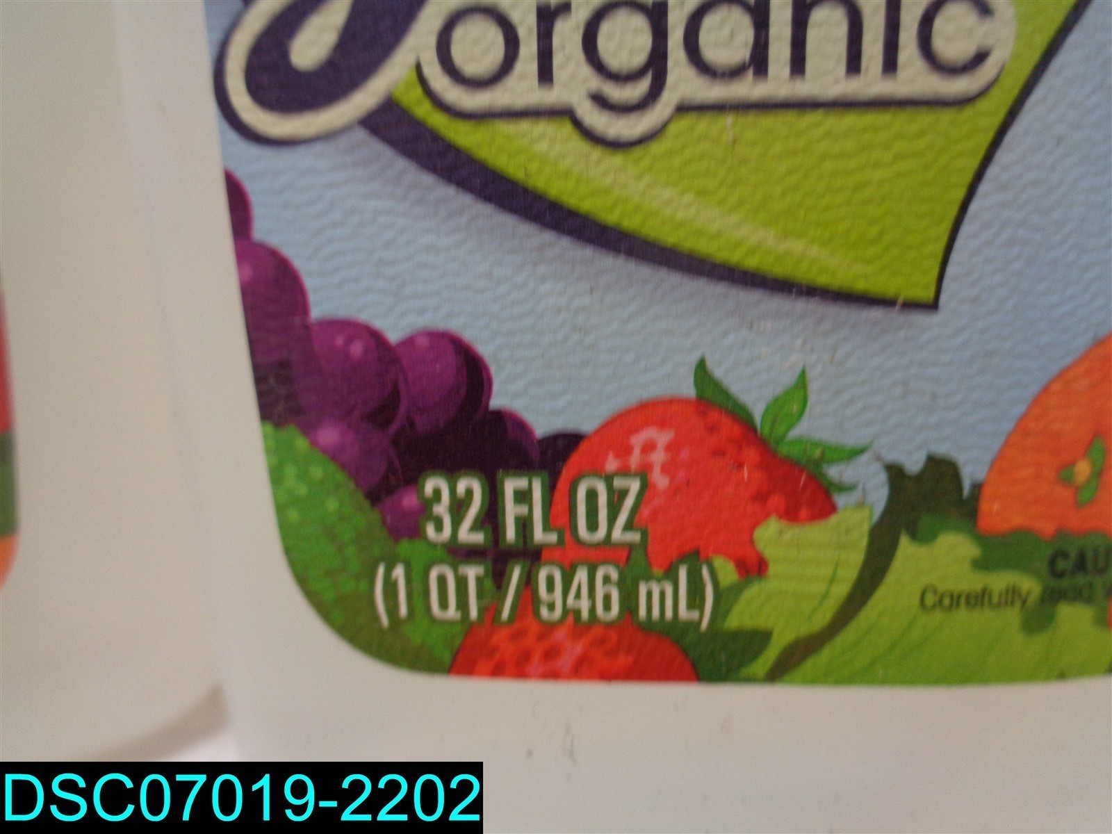 QTY=256oz: ( 32oz x 8) Fit Organic – Fruit & Vegetable Wash