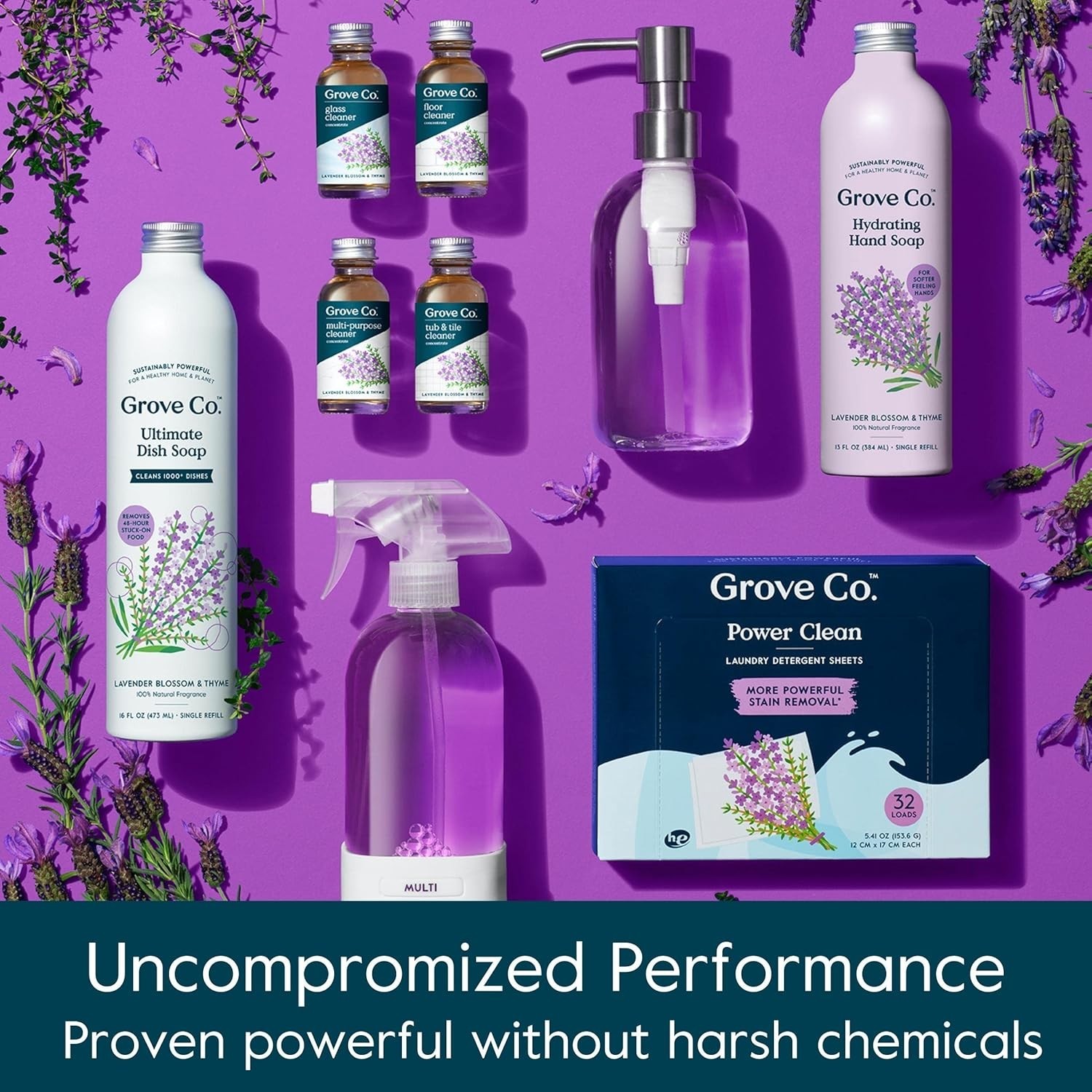Plant-Based Multi-Purpose Cleaner Refills | 6 x 1oz, Simple & Powerful Cleaning