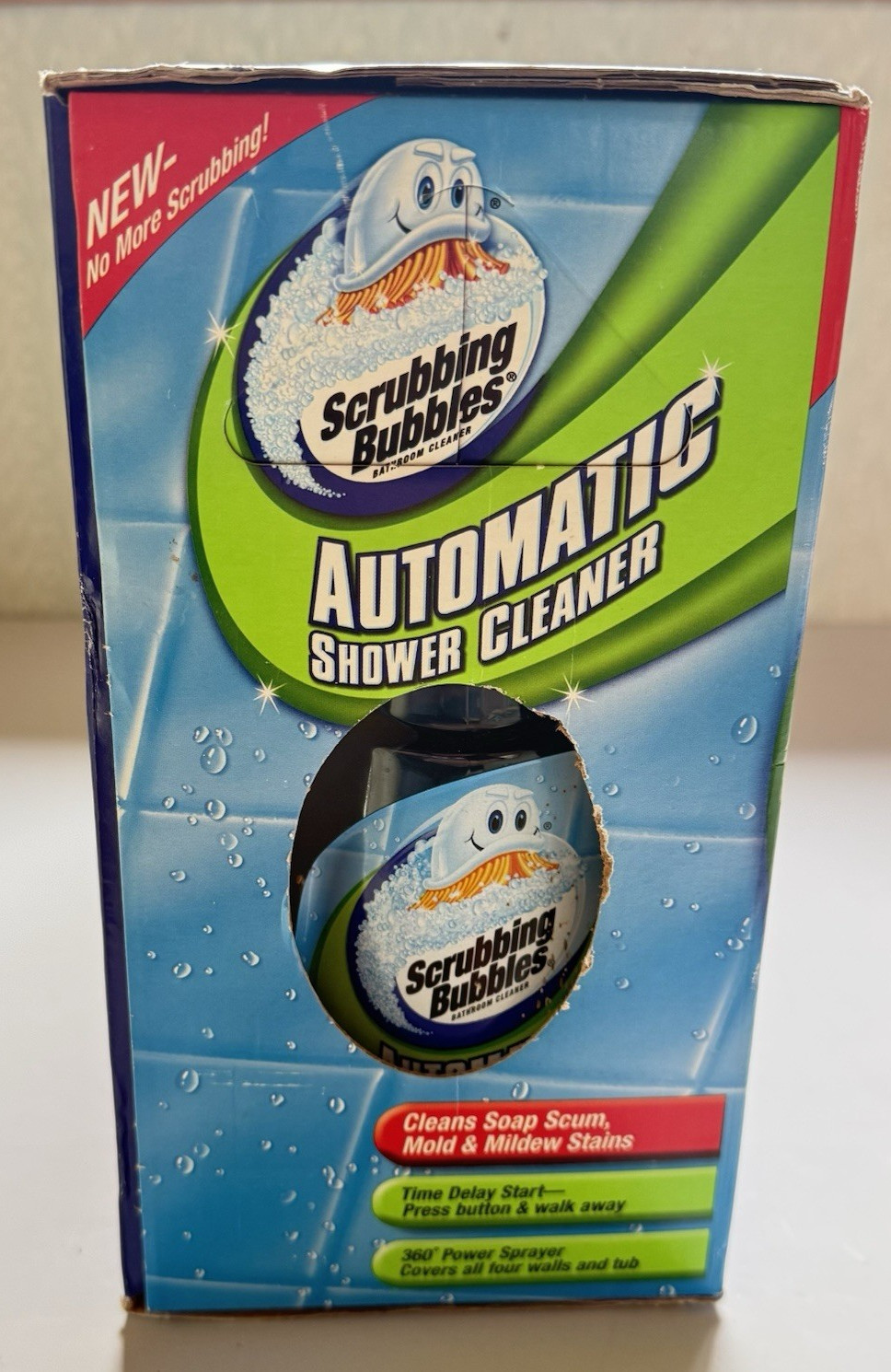 Scrubbing Bubbles AUTOMATIC BATHROOM SHOWER CLEANER Kit w/ 2 Cleaning Solutions