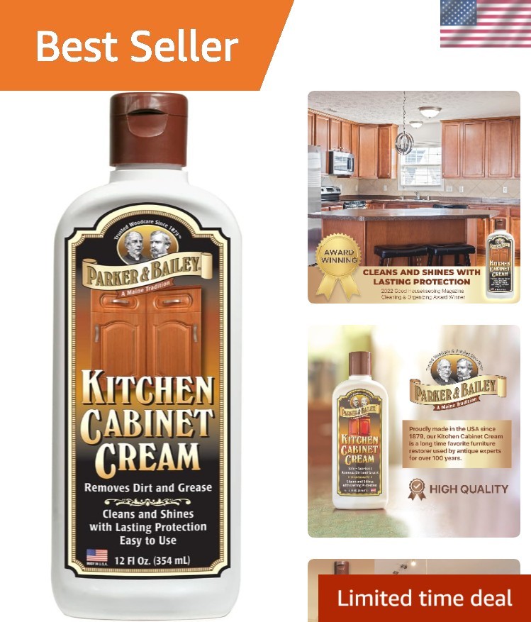 12oz Wood Restorer & Protector Cream for Cabinets and Furniture – Low Odor