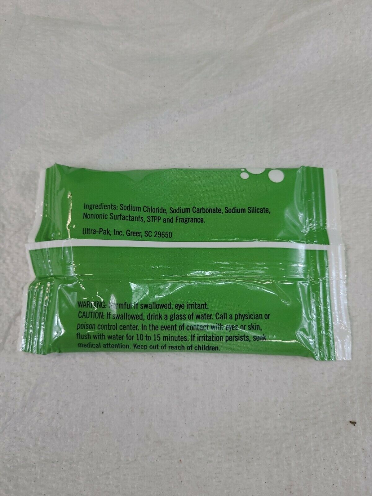 Crystal Clean Dishwasher Detergent 1.5 oz Single Portion Packets-LOT OF 20