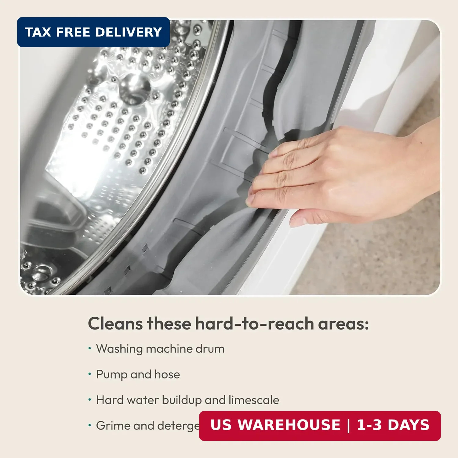 FEBU Washing Machine Cleaner Tablets Made in USA | Washer Machine Cleaner & Deod
