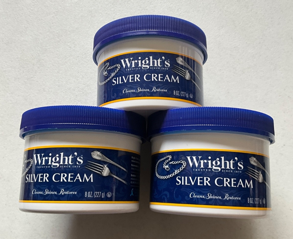 Wright’s Silver Cleaner & Polish Cream 8oz – 3 PACK