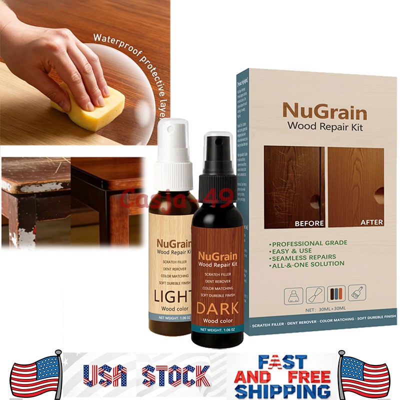 Wood Floor Scratch Repair Kit Restore Hardwood Laminate Finish No Sanding Needed