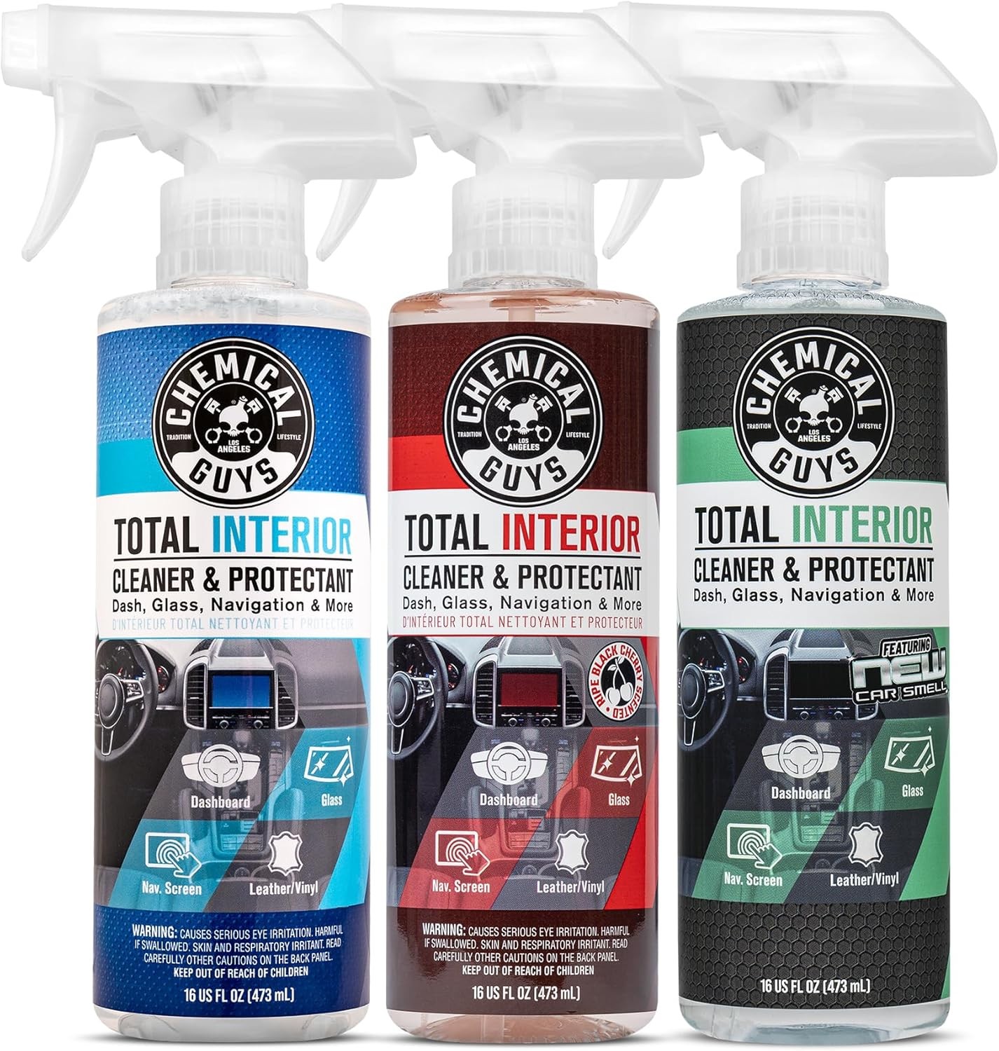Chemical Guys 3 Pack Interior Cleaner Spray 16 oz Each