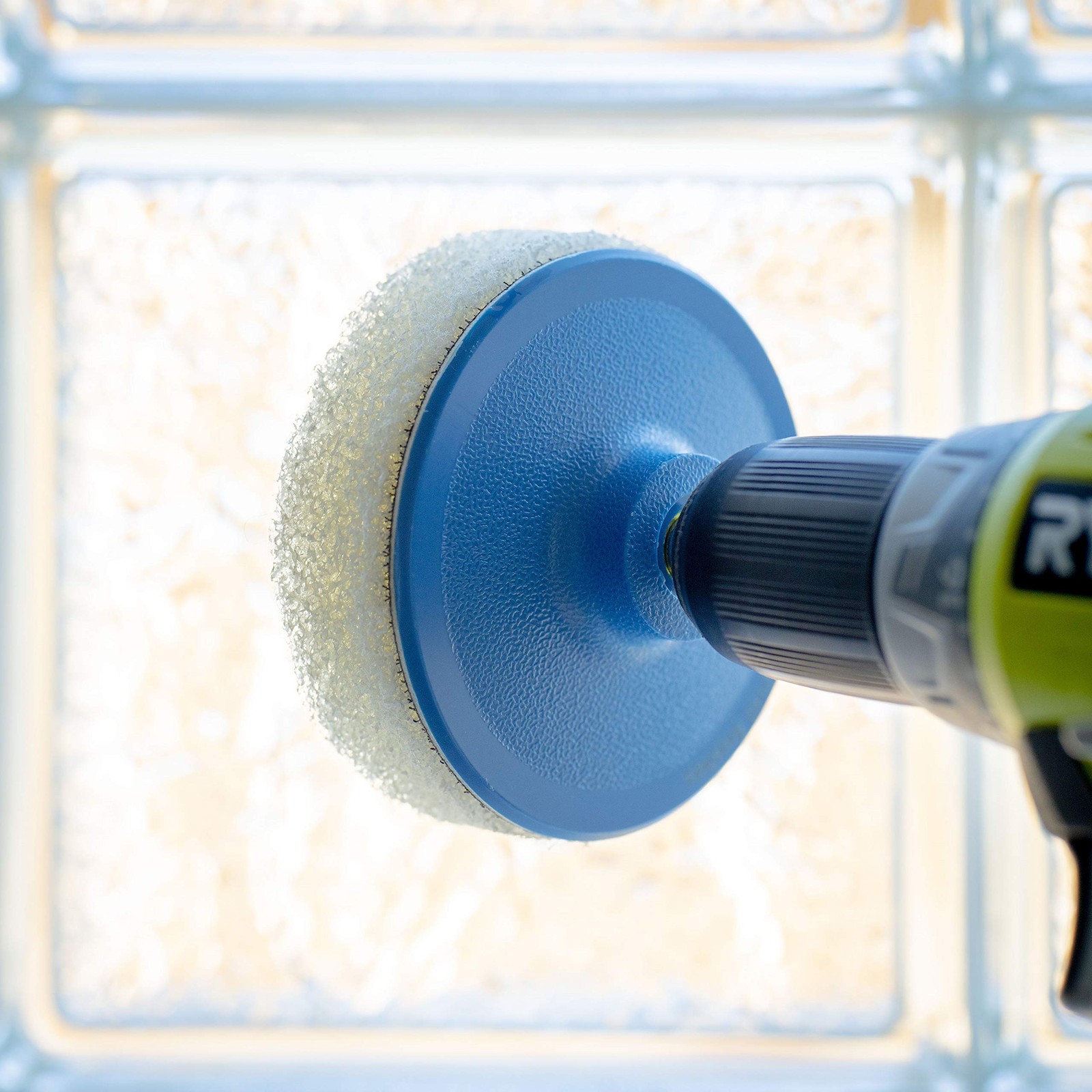 Hard Water Stain Remover for Glass, Tile, Grout – Includes Scrubbing Drill