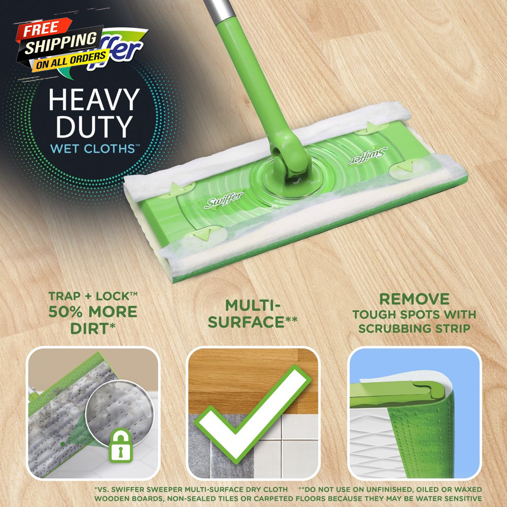 Swiffer Sweeper Dry Pet Heavy Duty Sweeping Cloths Refills Pad Total 32 Cloths😸