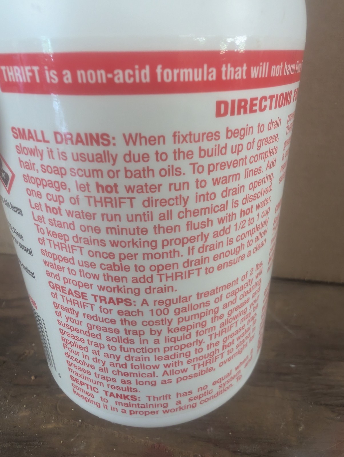 Thrift Marketing GIDDS-TY-0400879 T-200 Drain Cleaner 2 lb , White